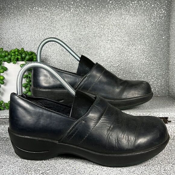Sanita Professional Danish Clogs Shoes Black Leather - Picture 3 of 8
